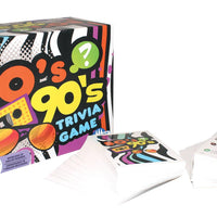 80s 90s Trivia Card Game