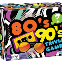 80s 90s Trivia Card Game