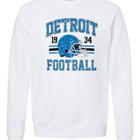 Vintage Detroit Football Premium Crewneck