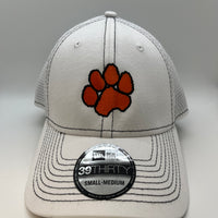 Brighton New Era White Hat with Orange Decal
