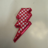 Checkered Lightening Bolts