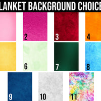 Custom Name Sherpa Blanket - 50" x 60"