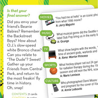 1990s - A Decade of Trivia Card Game