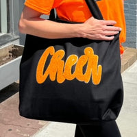 Chenille Cheer Patch Tote Bag