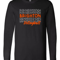 Brighton Volleyball Premium Cotton Long Sleeve Tee - Repeat Design