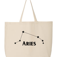 Zodiac Canvas Tote