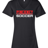 Pinckney Soccer Ladies V-Neck