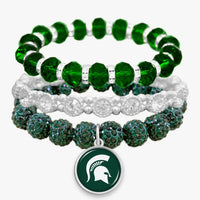MSU Stacked Bracelet