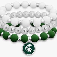 MSU Stacked Bracelet