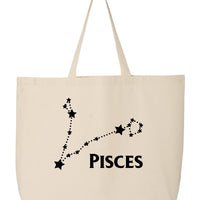 Zodiac Canvas Tote