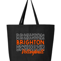 Brighton Volleyball Jumbo Zippered Tote Bag