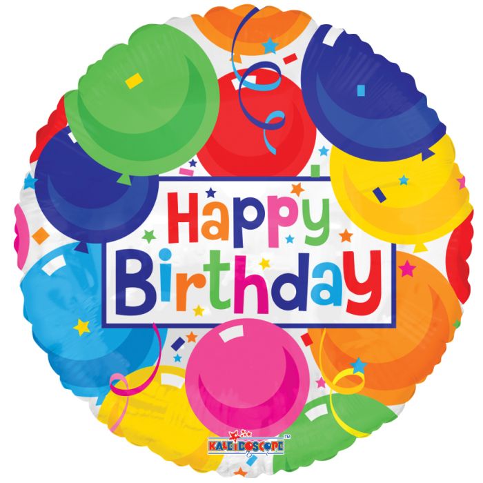 Happy Birthday Balloons 18" Foil Balloon