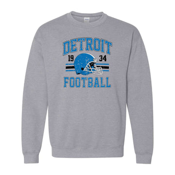 Vintage Detroit Football Basic Crewneck