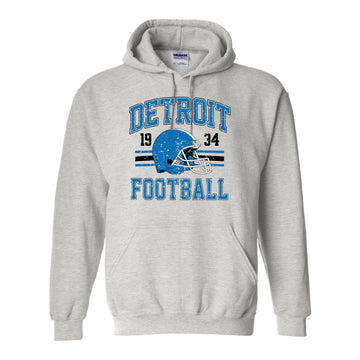 Vintage Detroit Football Basic Hoodie