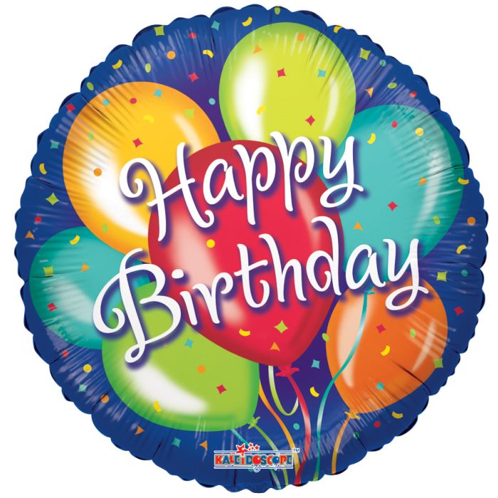 Blue Birthday Balloons 18" Foil Balloon