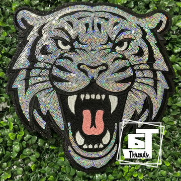 Sequin Tiger Head Patch