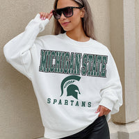 Michigan State Premium Fleece Crewneck