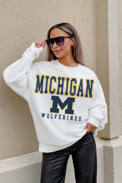 University of Michigan Premium Fleece Crewneck