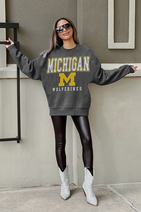 University of Michigan Premium Fleece Crewneck