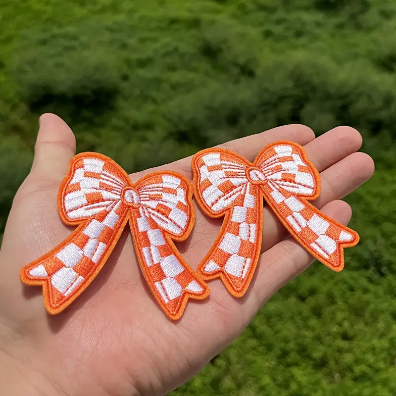 Checkered Bow Patch
