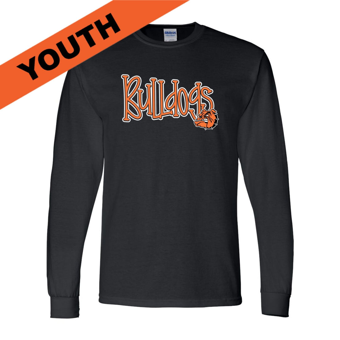 Bulldogs Youth Basic Long Sleeve Tee B259