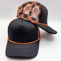 Checkered Trucker Hat