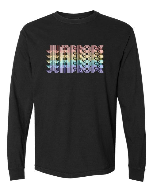 Retro Rainbow Jumprope Comfort Colors Long Sleeve