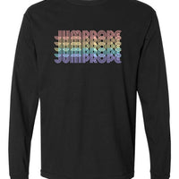 Retro Rainbow Jumprope Comfort Colors Long Sleeve