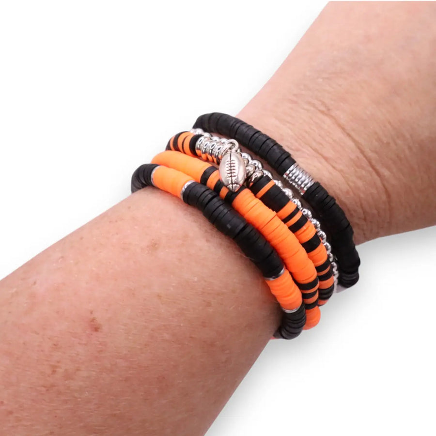 Football Bracelet Stack