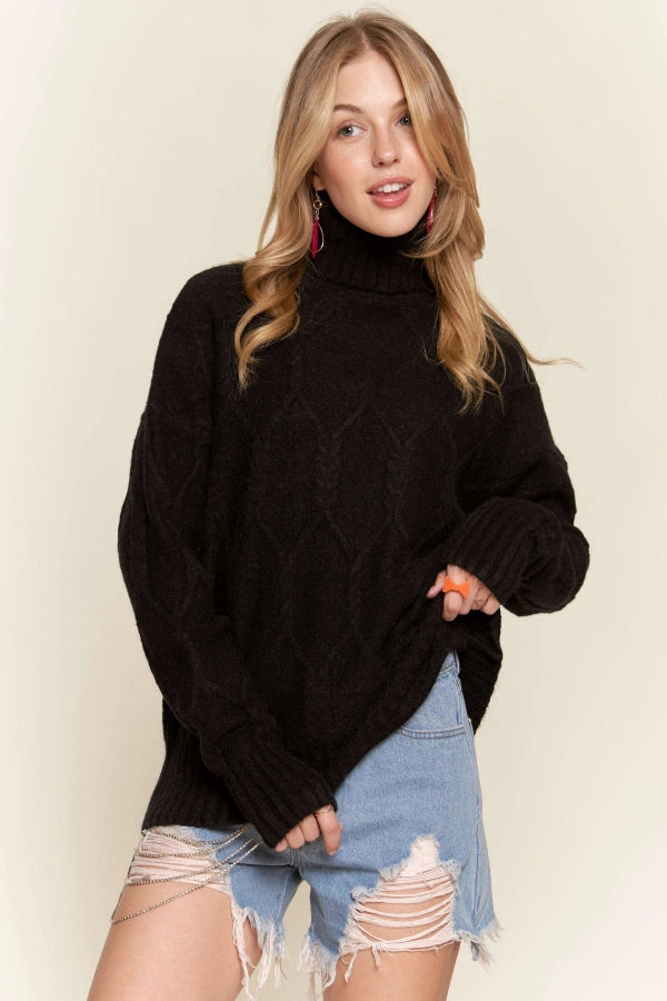 Diamond Braid Sweater