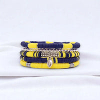 Football Bracelet Stack