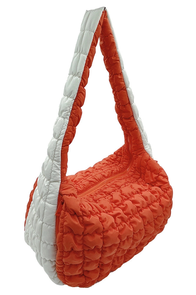 Quilted Puffy Tote Bag