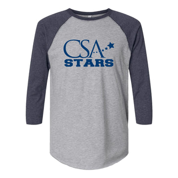 CSA Stars 3/4 Sleeve Baseball Tee CSA1