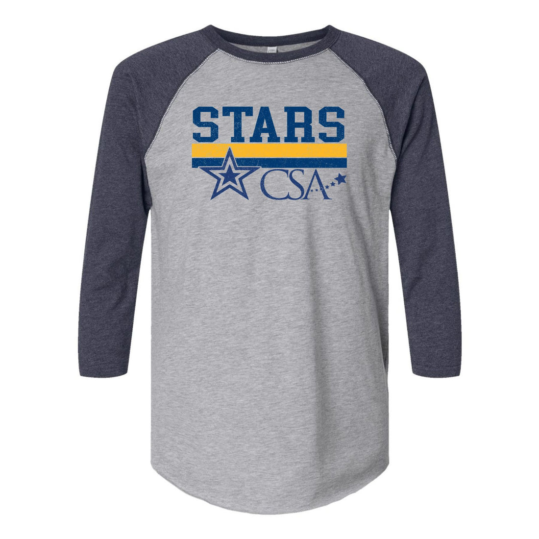 CSA Stars 3/4 Sleeve Baseball Tee CSA4