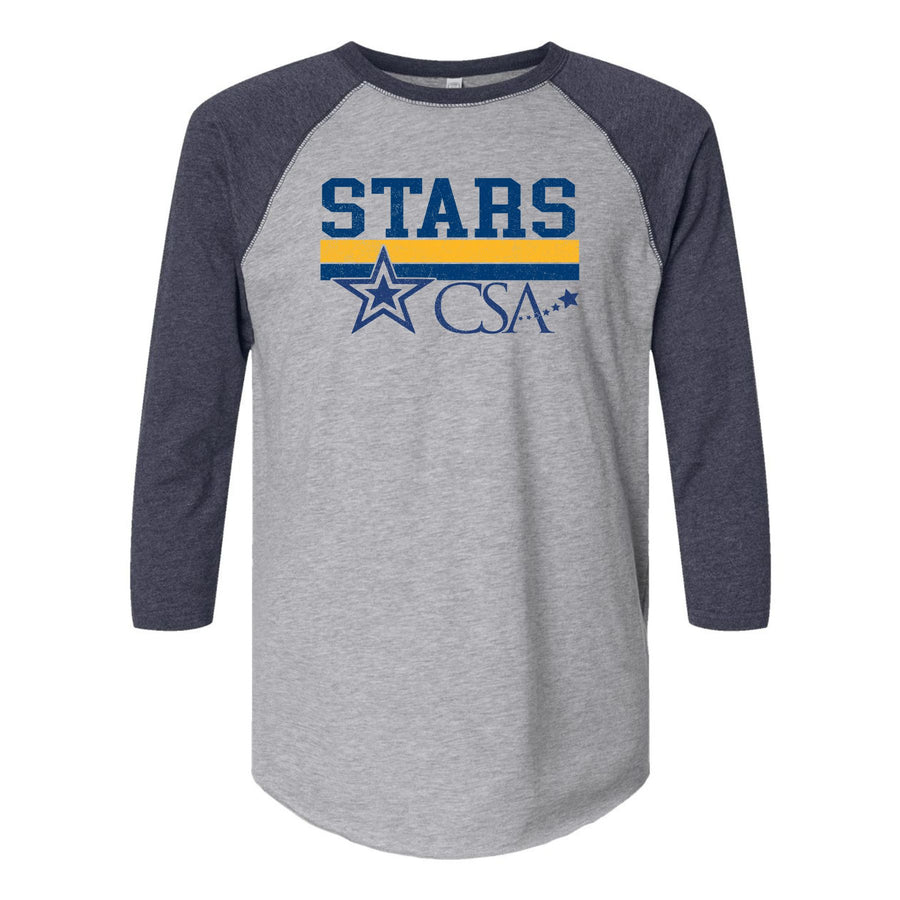 CSA Stars 3/4 Sleeve Baseball Tee CSA4