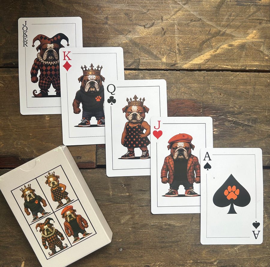 Bulldogs Playing Cards