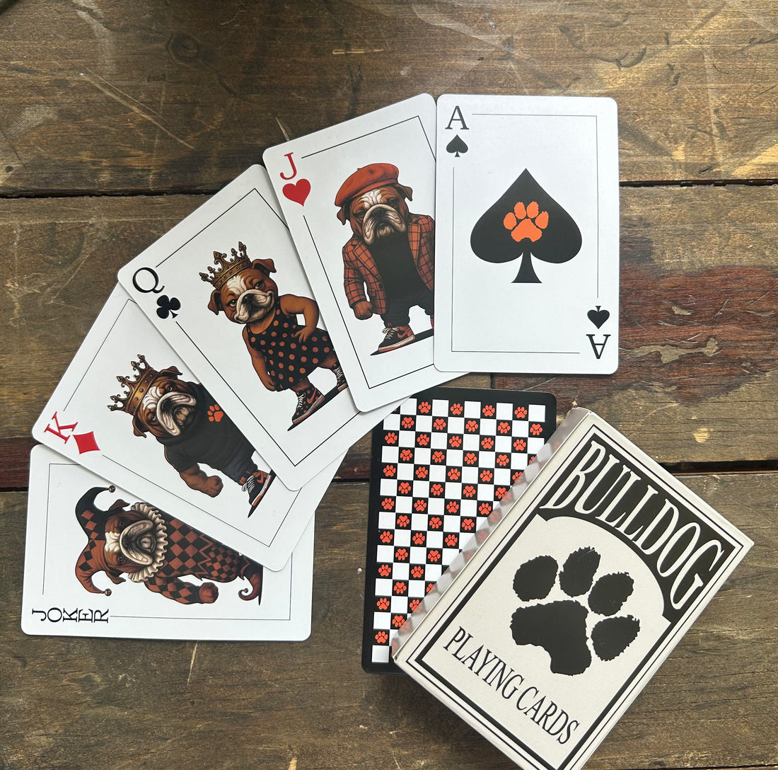 Bulldogs Playing Cards
