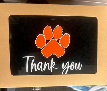 Paw Print Thank You Cards
