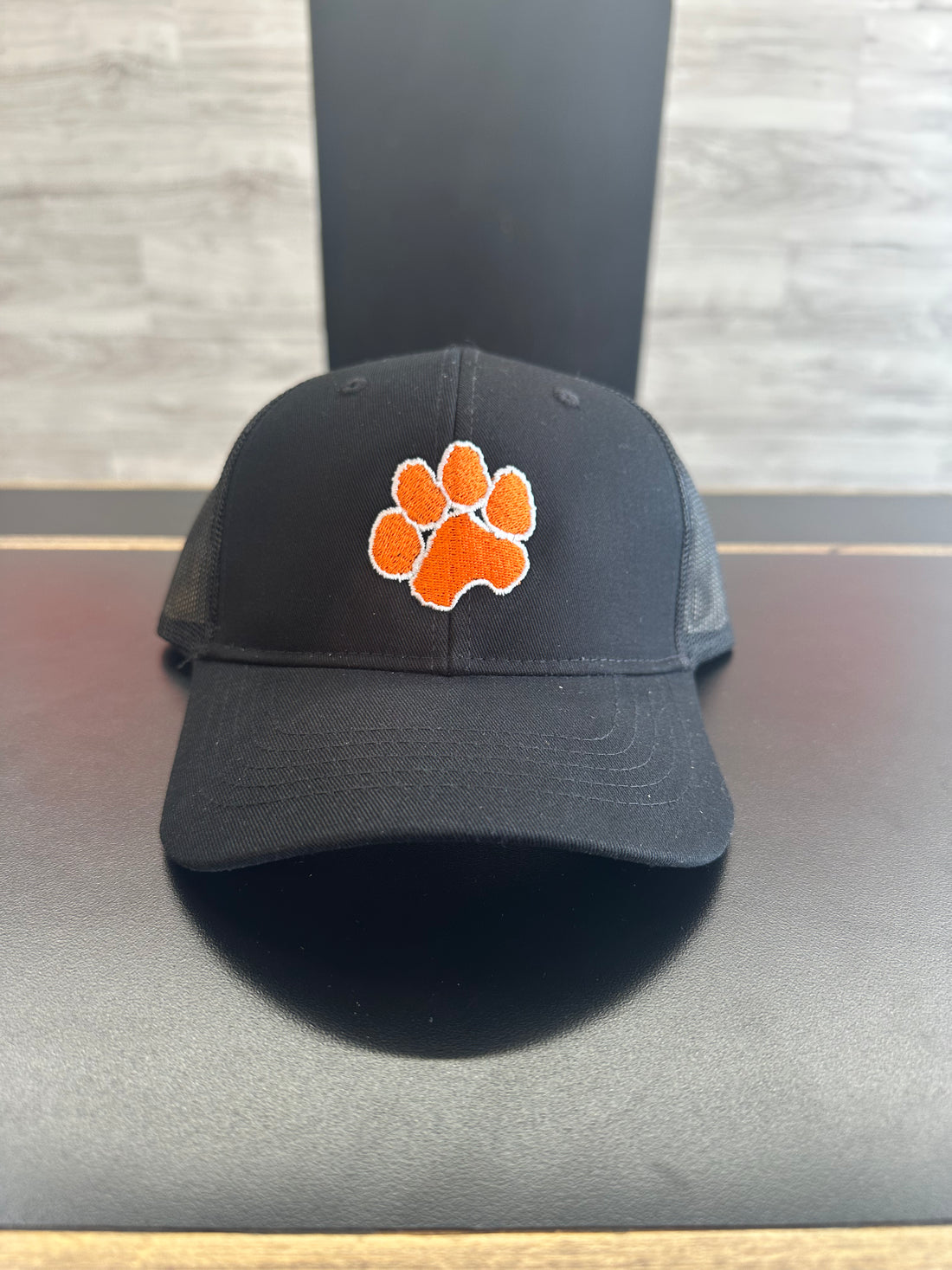 Port Authority Youth All Black Paw Cap