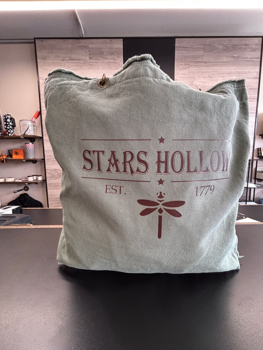Stars Hollow Raw Edge Tote