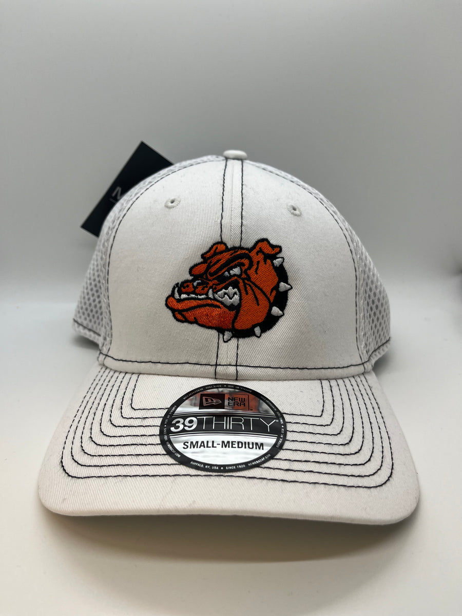 Brighton New Era White Hat with Orange Decal