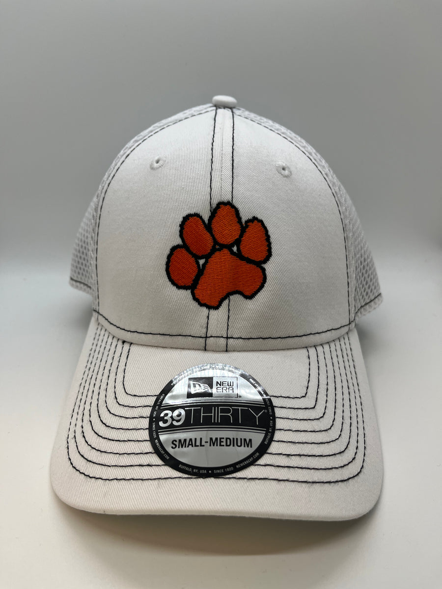 Brighton New Era White Hat with Orange Decal