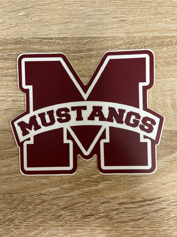 Milford Mustangs 5" Decal