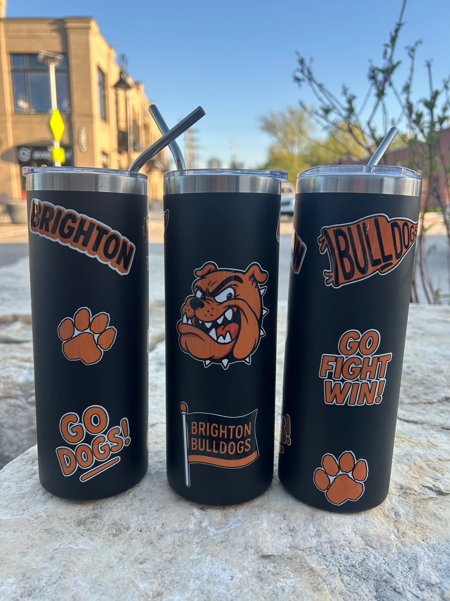 Bulldog Skinny Tumbler