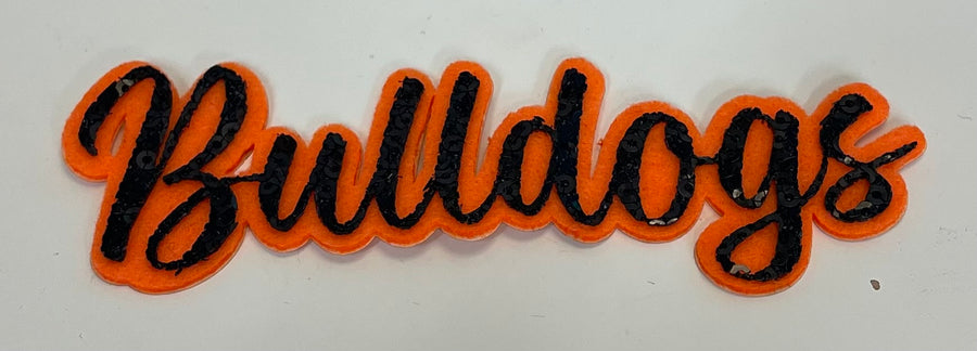 Bulldogs Sequin Patch