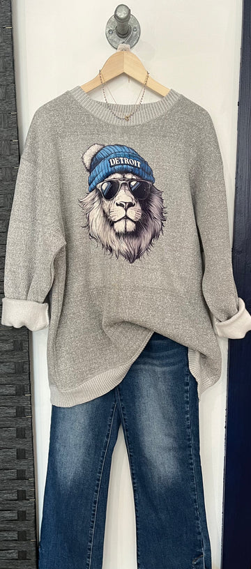 Lions Beanie Sweater Crew