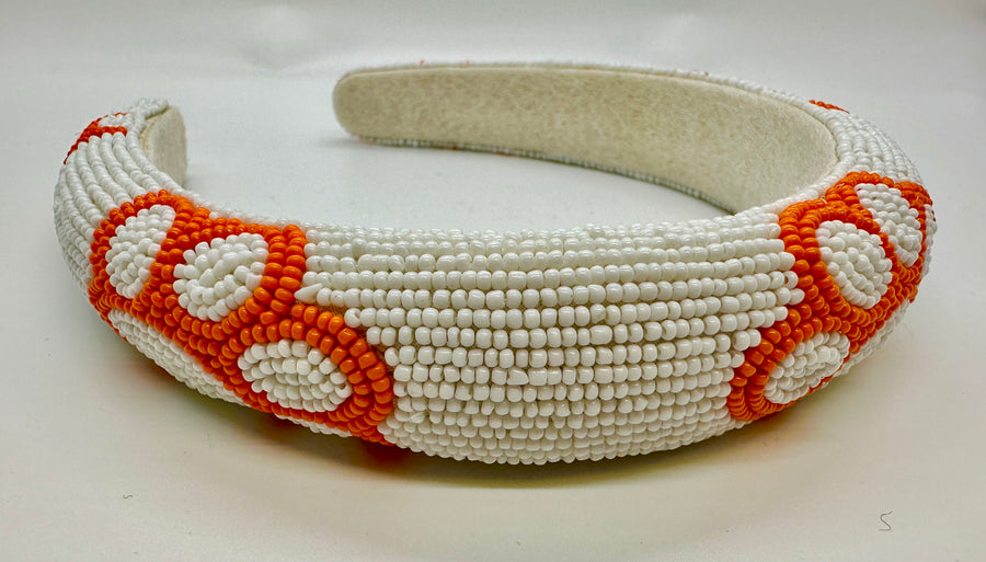 Beaded Paw Print Headband