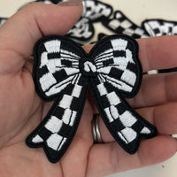 Checkered Bow Patch