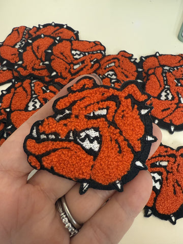 Chenille Bulldog Head