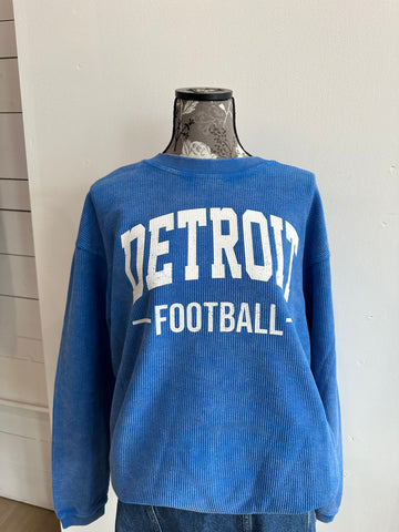 Detroit Football Corded Crew